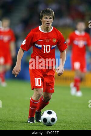 ANDREI ARSHAVIN Russland & ZENIT ST. PETERSBU TIVOLI NEU INNSBRUCK Österreich 18. Juni 2008 Stockfoto