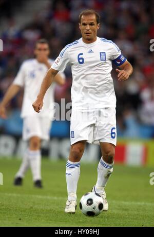 ANGELOS BASINAS Griechenland & MALLORCA-EM-STADION SALZBURG Österreich 14. Juni 2008 Stockfoto