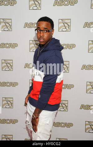 Jeremih besucht den ASCAP Rhythmus und Soul Awards im Beverly Wilshire Hotel am 25. Juni 2015 in Beverly Hills, Kalifornien. Stockfoto