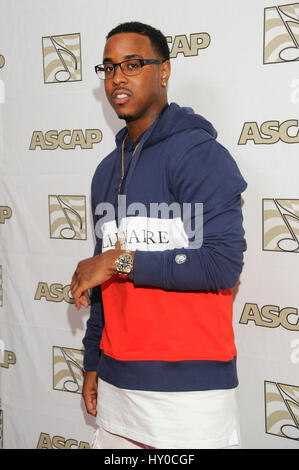 Jeremih besucht den ASCAP Rhythmus und Soul Awards im Beverly Wilshire Hotel am 25. Juni 2015 in Beverly Hills, Kalifornien. Stockfoto