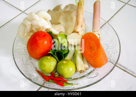 Thai Tomyam Essen war sehr lecker Essen Stockfoto