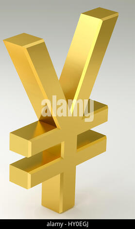 Die japanische Währung, Yen, chinesische Währung symbol Yuan Stockfoto