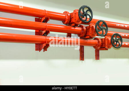 Wasserleitung anschließen, Sprinkler, Indien, Asien Stockfoto