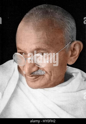 Indische Freiheitskämpfer, Mahatma Gandhi, Indien, Asien, 1936 Stockfoto