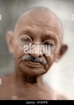 Mahatma Gandhi, Rungta Haus, Mumbai, Maharashtra, Indien, Asien, 1944 Stockfoto