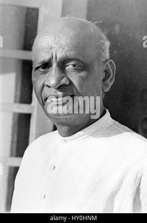 Sardar Vallabhbhai Patel, indischer Rechtsanwalt und Staatsmann, Indien, Asien, 1945 Stockfoto