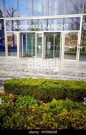 Gesamtansicht der Norton Rose Fulbright Büros in London Stockfoto