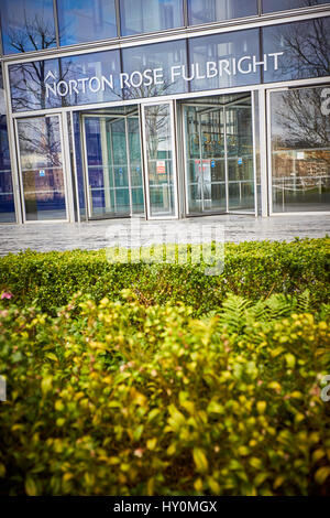 Gesamtansicht der Norton Rose Fulbright Büros in London Stockfoto