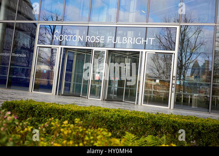 Gesamtansicht der Norton Rose Fulbright Büros in London Stockfoto