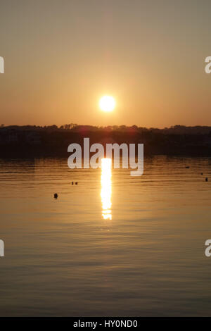 Sonnenuntergang in den Schären Town, Irland Stockfoto