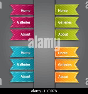 Web-Lesezeichen. Vektor-illustration Stock Vektor