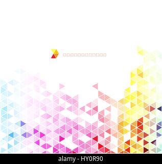 Abstrakte farbige Dreiecke Vektor Hintergrund. Stock Vektor