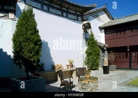 Linden-Center, ein Boutiquehotel in Dali, Yunnan Stockfoto