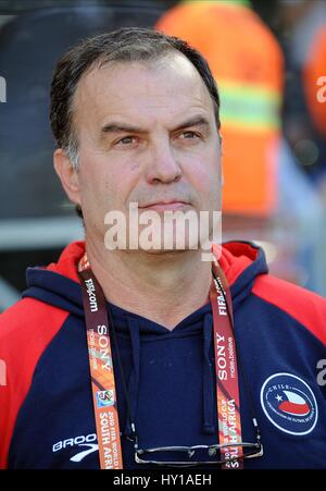 MARCELO BIELSA CHILE Trainer CHILE Trainer MBOMBELA Stadion Südafrika 16. Juni 2010 Stockfoto