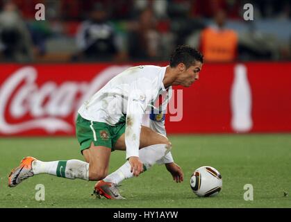 CRISTIANO RONALDO Spanien V PORTUGAL GREEN POINT Stadion Kapstadt Südafrika 29. Juni 2010 Stockfoto