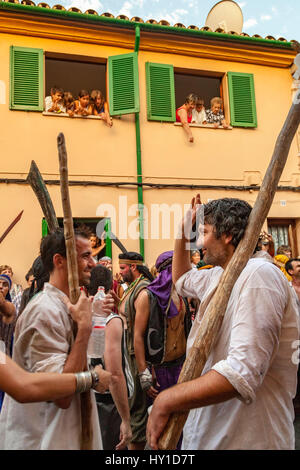 Pollenca. Mauren Schlacht gegen die Christen. Festival jährlich. Stockfoto