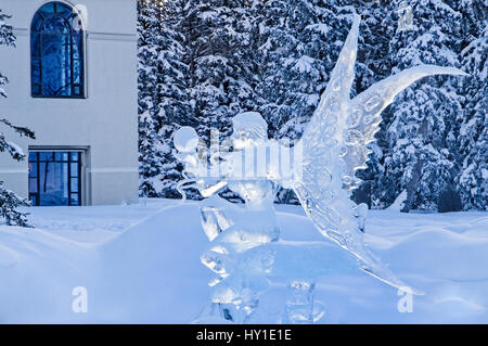 2011, Eis Magie Festival, Lake Louise, Banff National Park, Alberta, Kanada, Team, 'Baisas Hyacynthie den duftenden, warmen Fairy' - Stockfoto