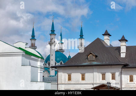 Kasaner Kreml Zitadelle und Kul-Sharif-Moschee, Republik Tatarstan, Russland Stockfoto