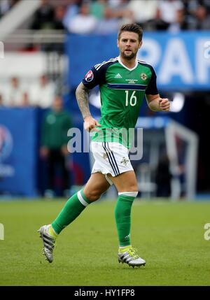 OLIVER NORWOOD Nordirland PARC DES PRINCES PARIS Frankreich 21. Juni 2016 Stockfoto