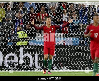 Portugals CRISTIANO RONALDO PORTUGAL V Island STADE GEOFFROY-GUICHARD Saint-Etienne Frankreich 14. Juni 2016 Stockfoto