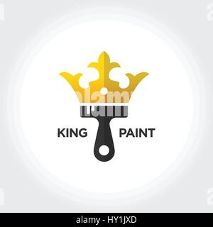 König Farbe Business Konzept Vektor-Illustration, kreatives Design Stock Vektor