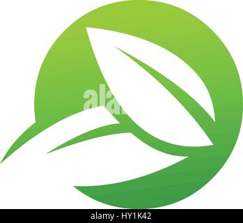 Natürliche Symbol Designkonzept Illustration Stock Vektor