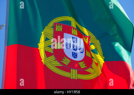 Portugiesische Flagge Stockfoto