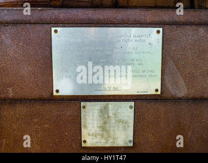 Tommy, die Stahl erste Welt Löten Kriegerdenkmal in Seaham, County Durham, Großbritannien Stockfoto