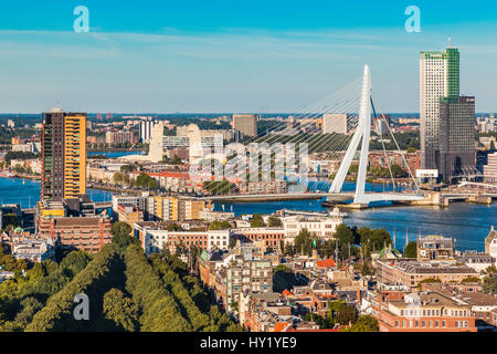 Blick vom Turm der Euromast, Rotterdam, Niederlande Stockfoto