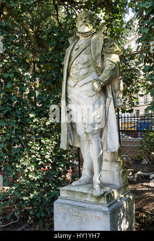 Jean de Locquenghien Statue in Petit Sablon-Platz in Brüssel Stockfoto