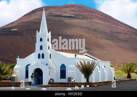 Bild von der gotischen Kirche von Georgetown auf Ascension Insel an der afrikanischen Westküste. Stockfoto