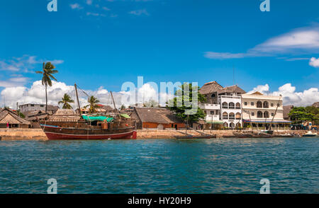 Lamu alte Stadt am Wasser, Kenia, UNESCO-Weltkulturerbe Stockfoto