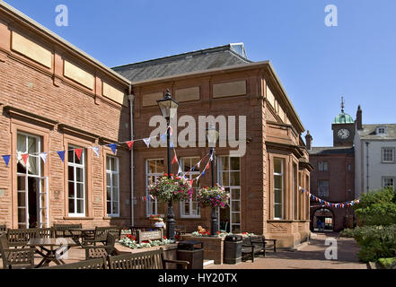 Das Tullie House Museum and Art Gallery ist ein Museum in Carlisle, Cumbria in England. Eröffnet von der Carlisle Corporation im Jahr 1893, das ursprüngliche Gebäude Stockfoto