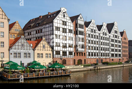 Bild des historischen Handel Häuser in der Altstadt von Danzig, Polen. Stockfoto