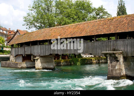 Bild von der historischen Spreuerbruecke (Spreuerbrücke) in der Altstadt der Stadt Luzern. Stockfoto