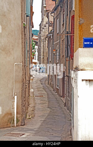 St. Antonin Noble Val, schmale Straße, Frankreich, Europa, Stockfoto