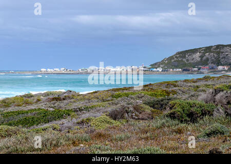 L' Agulhas, die südlichste Stadt in Südafrika, Cape Agulhas, Western Cape, Südafrika Stockfoto