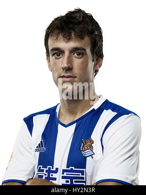 Spanien - La Liga Santander 2016-2017 / (Real Sociedad de Futbol) - Ruben Pardo Gutierrez Stockfoto