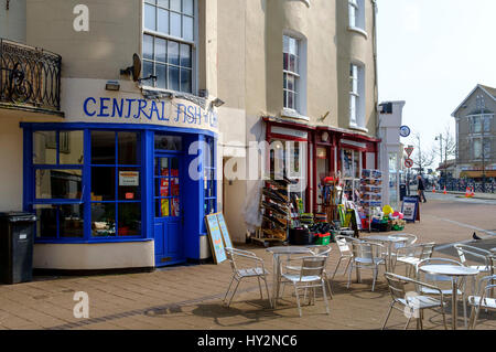 Teignmouth einer Küstenstadt in Devon England UK Gabel behandelt Stockfoto