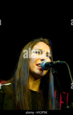 Celia Flores, Tochter von Marisol, präsentiert ihr neuen Album De Marisol ein Pepa Flores in Sala Galileo Galilei, Madrid. Stockfoto