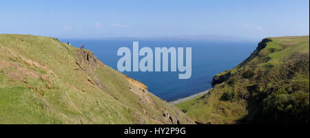 Ein, Cailc, Kieselgur, Bergbau, Trotternish, Skye, Hochlandregion, Schottland Stockfoto