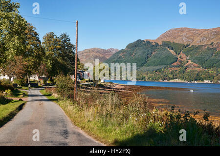 Ratagan Dorf, Loch Duich Mam Ratagan Pass, Highland, Schottland, Vereinigtes Königreich Stockfoto