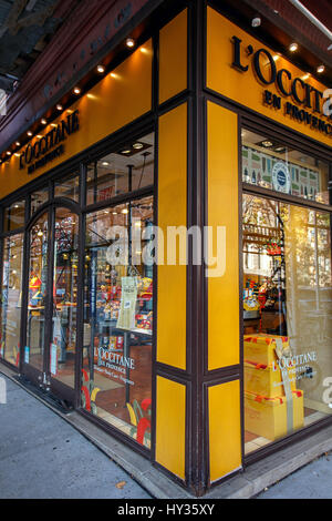 New York, 23. November 2016: A l ' Occitane-Store in New York City. Stockfoto