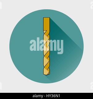 Bohrer-Bit-Symbol. Stock Vektor