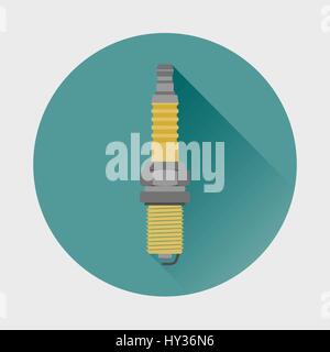 Zündkerze-Symbol. Stock Vektor