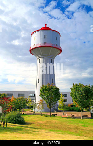 Wasserturm am Suido Koen Park Nagaoka Stadt Niigata, Japan Stockfoto