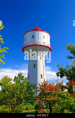 Wasserturm am Suido Koen Park Nagaoka Stadt Niigata, Japan Stockfoto