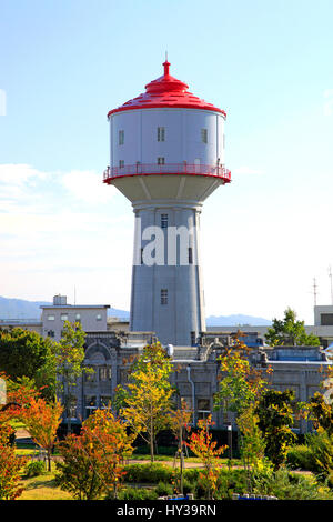 Wasserturm am Suido Koen Park Nagaoka Stadt Niigata, Japan Stockfoto