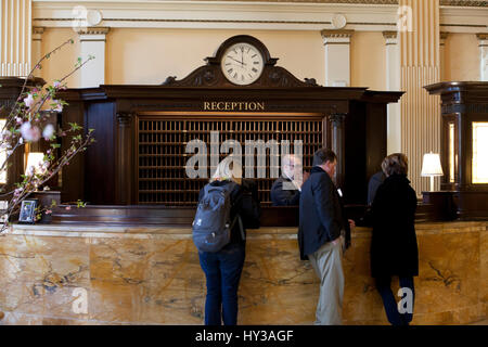 Willard InterContinental Hotel Rezeption - Washington, DC USA Stockfoto