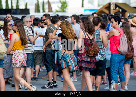 VALENCIA, Spanien - JUN 10: Menschen am Festival de Les Arts am 10. Juni 2016 in Valencia, Spanien. Stockfoto